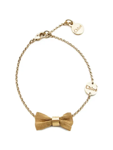 Chloé Pre-Owned bow bracelet Gold 1187541