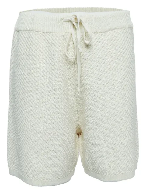 Nanushka crochet-knit shorts Neutrals 879720