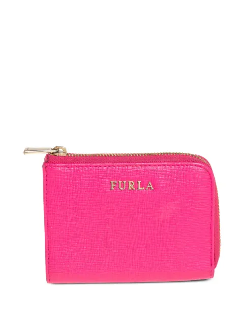 Furla 2010s leather zip wallet Pink 421047