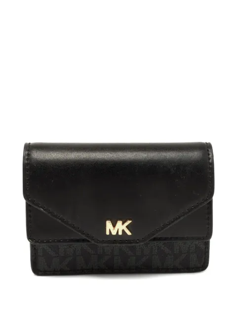 Michael Kors Vintage logo-pattern card case Black 770411