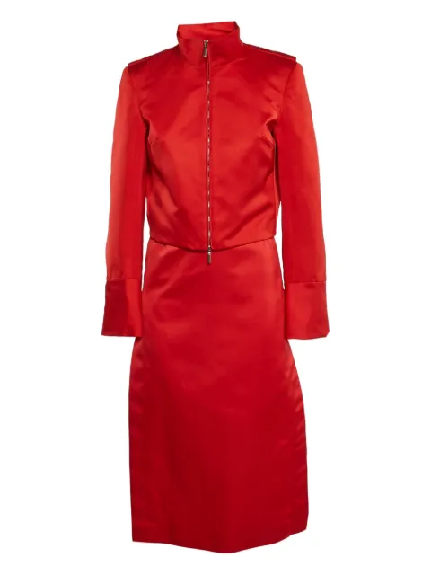 Ferragamo Pre-Owned zip-front skirt Red 1189381