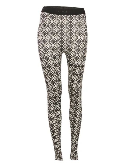 Marine Serre Moon-print leggings Black 1180062