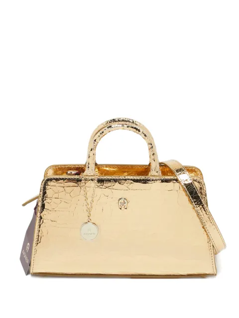 Aigner Vintage leather tote bag Gold 1143295