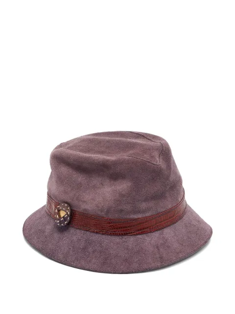 Tod's Vintage suede bucket hat Purple 1068101