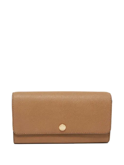 Michael Kors Vintage saffiano leather wallet Brown 623057