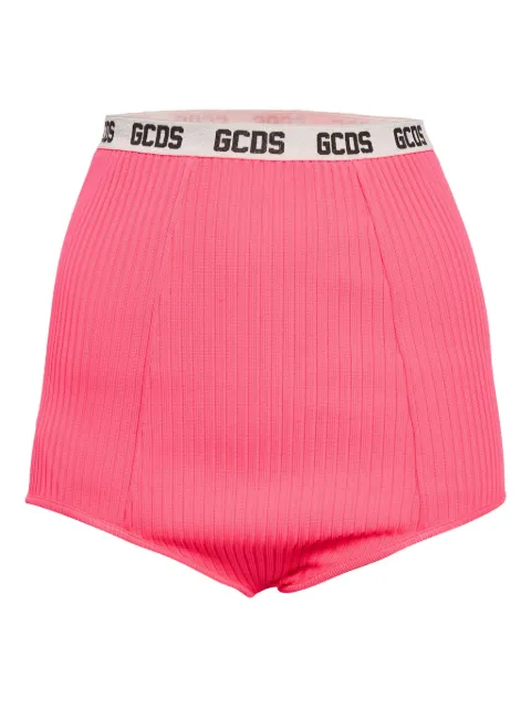 GCDS ribbed logo-band shorts Pink 1162283