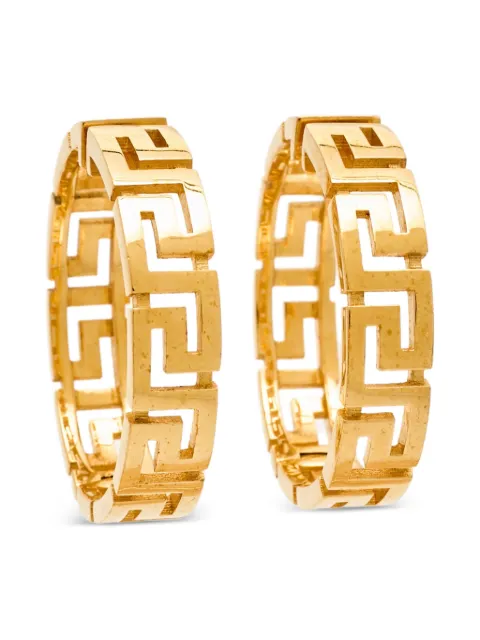 Versace Pre-Owned Greca hoop earrings Gold 1149871