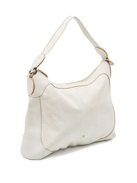 Aigner Kids 2000s leather shoulder bag White 908442