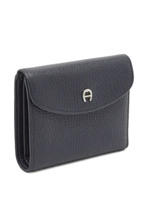 Aigner Vintage 2000s century leather trifold wallet Blue 1172475