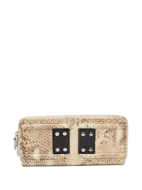 Gianfranco Ferré Pre-Owned stud-detail wallet Neutrals 764688