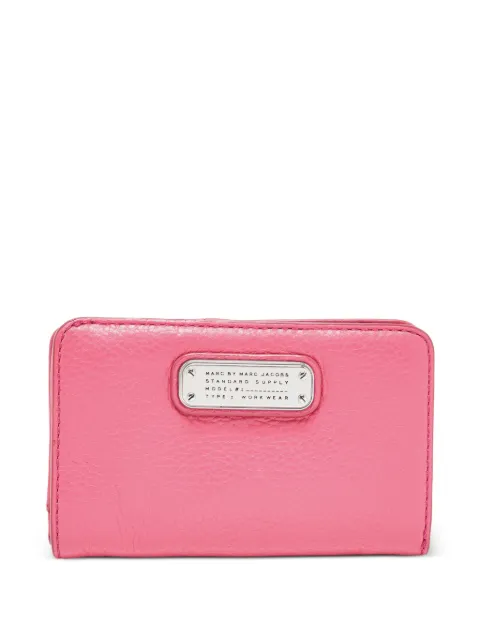 Marc By Marc Jacobs logo-plaque leather wallet Pink 897877