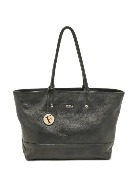 Furla 2010s leather tote bag Black 1092855
