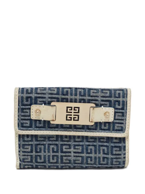 Givenchy Pre-Owned 1990s monogram canvas wallet Blue 669393