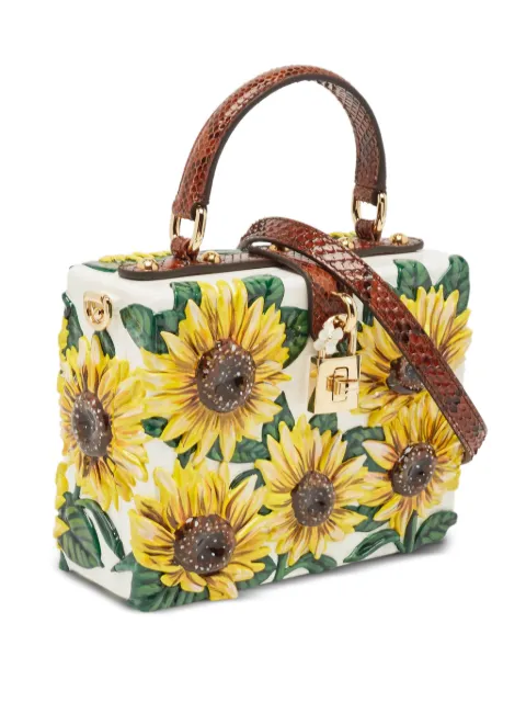Dolce & Gabbana Pre-Owned Dolce Box| sunflower tote bag Yellow 1096996