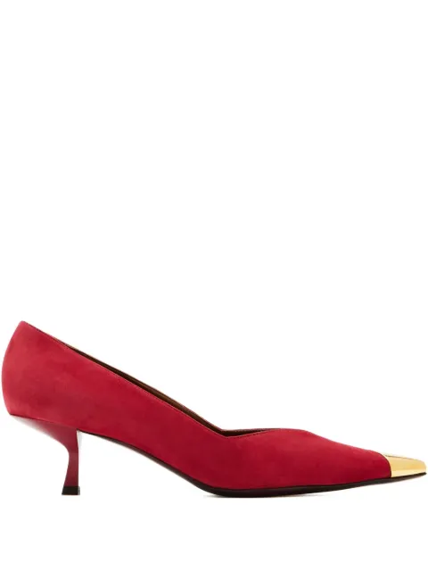 Giuseppe Zanotti 40mm Melaine suede pumps Red I560015002