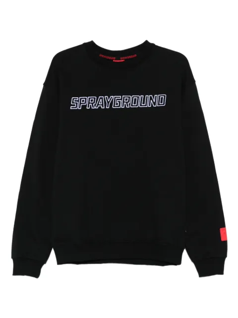 Sprayground logo-embroidered sweatshirt Black SP827G