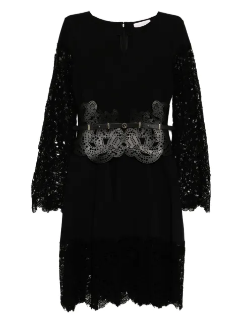 Saiid Kobeisy lace-detail dress Black RTWFW2502