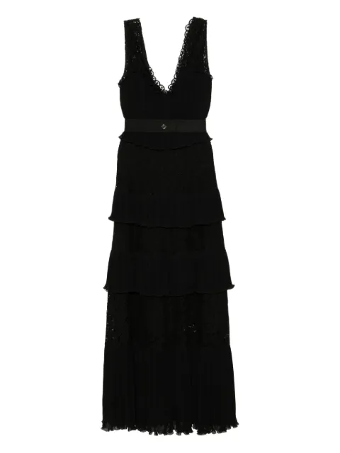 Saiid Kobeisy floral-lace maxi dress Black RTWFW2520