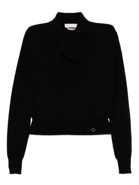 Saiid Kobeisy logo-patched top Black RTWFW25BL03