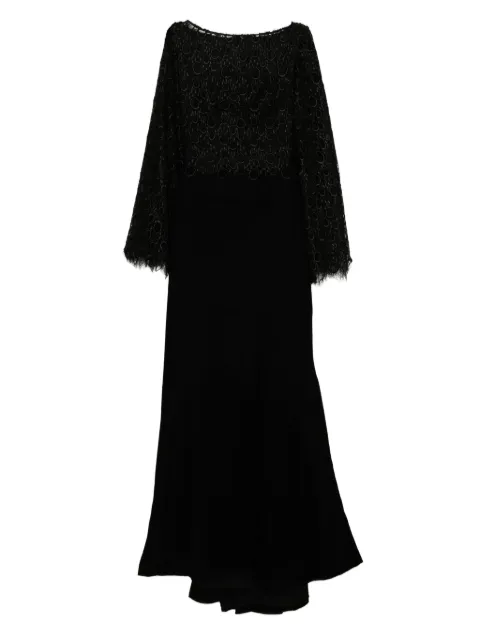 Saiid Kobeisy Guipurre dress Black RTWFW2523