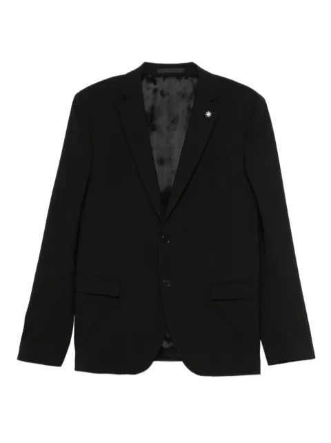Manuel Ritz buttoned wool-blend jacket Black 1000G08X100110