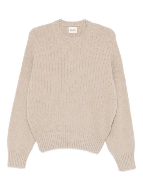 KHAITE ribbed sweater Neutrals 18015650