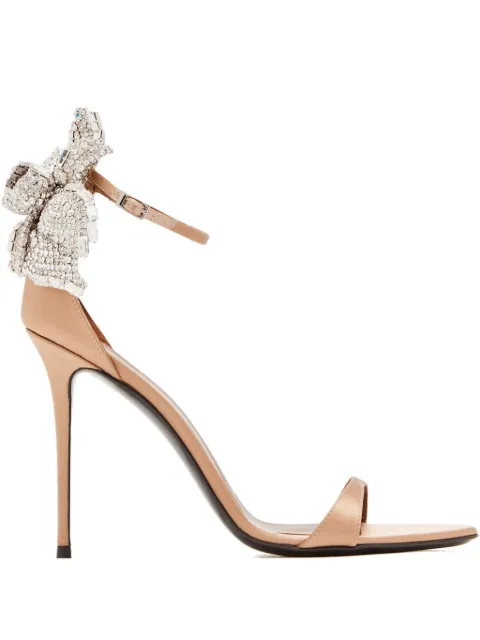 Giuseppe Zanotti 105mm embellished heeled sandals Gold I500024003