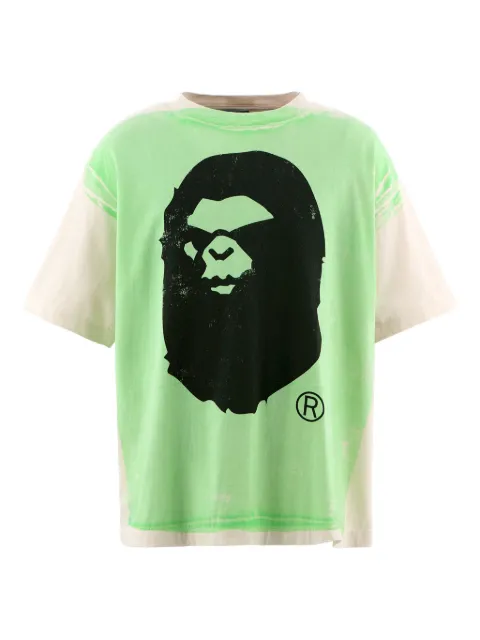 SAINT MXXXXXX x Bape cotton T-shirt Green SMHR10000C34