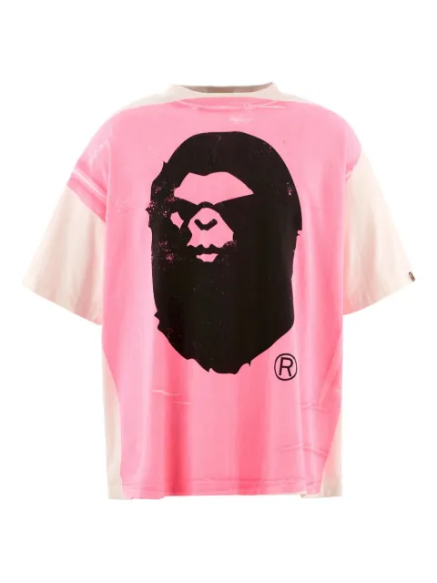 SAINT MXXXXXX x Bape cotton T-shirt Pink SMHR10000C33