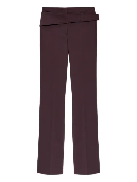 Sportmax Banda crease trousers Red 2522136123600