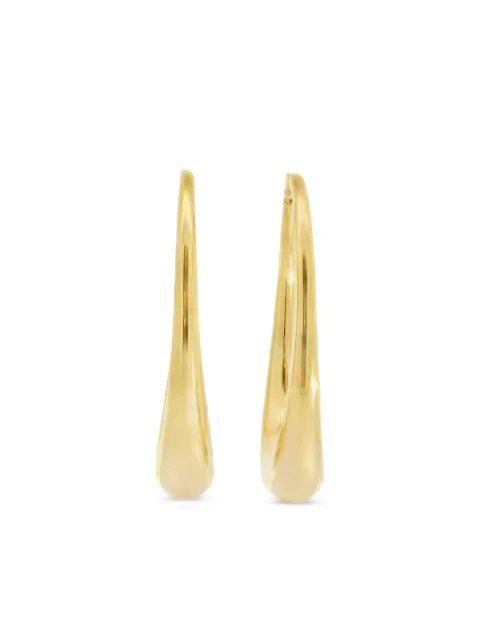 Lisa Nik 18K yellow gold elongated oval hoop earrings Gold ELOVHPY
