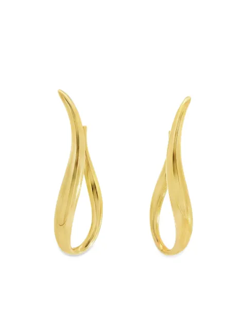 Lisa Nik 18K yellow gold Wavy Elongated earrings Gold ELWVERY