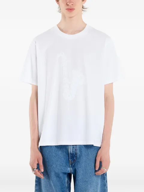 MM6 Maison Margiela saxophone-print T-shirt White SH2GC0032M20048100