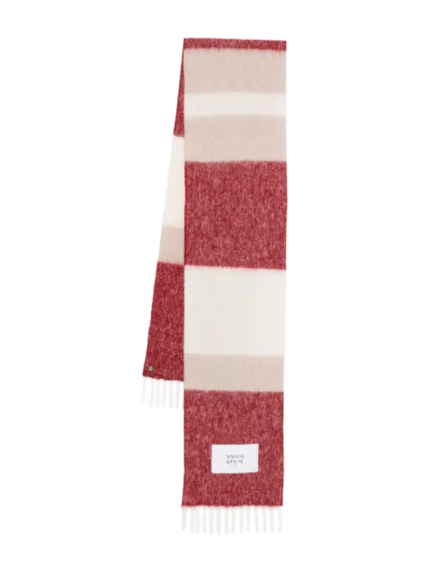 Maison Kitsuné striped scarf Neutrals PM06203WA0022