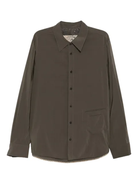 Ziggy Chen long-sleeve shirt Green 0M2530702