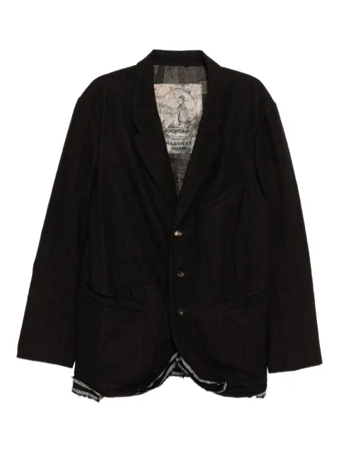 Ziggy Chen single-breasted blazer Brown 0M2530912
