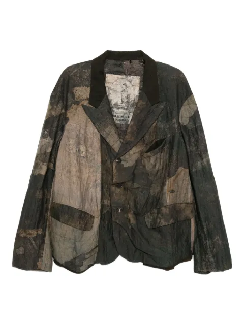 Ziggy Chen printed blazer Grey 0M2530907