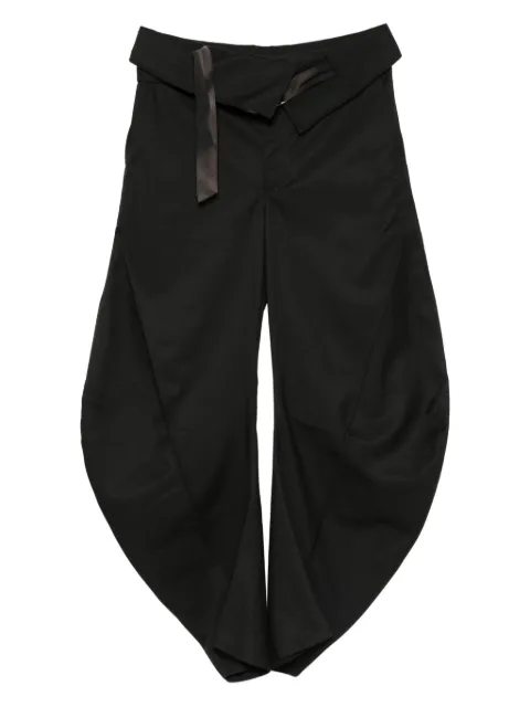 JiyongKim belted trousers Black JK25AWPA13