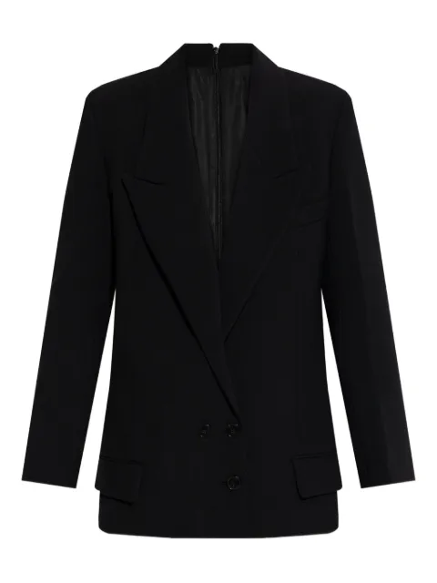 Victoria Beckham double-breasted peak-lapel blazer Black 1425WJK006663A