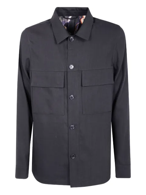 Paul Smith wool shirt jacket Black M1R703YT02791