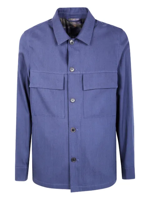 Paul Smith wool shirt jacket Blue M1R703YT02791