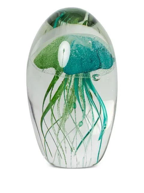 CU I SEEYOU jellyfish glass paper weight Blue CU20992