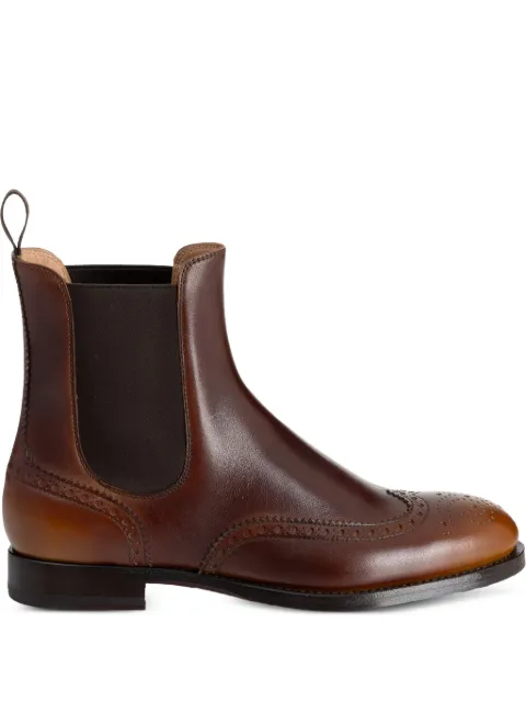 Santoni Delia brogue boots Brown WTTD71801BJ2NWHM