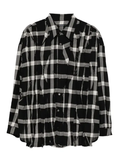 SONGZIO plaid shirt Black MHSSH733