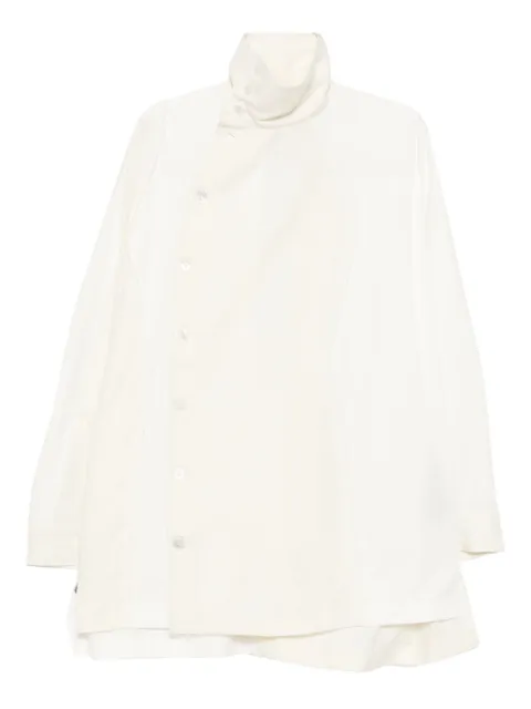 SONGZIO patch-work shirt White MHSSH704