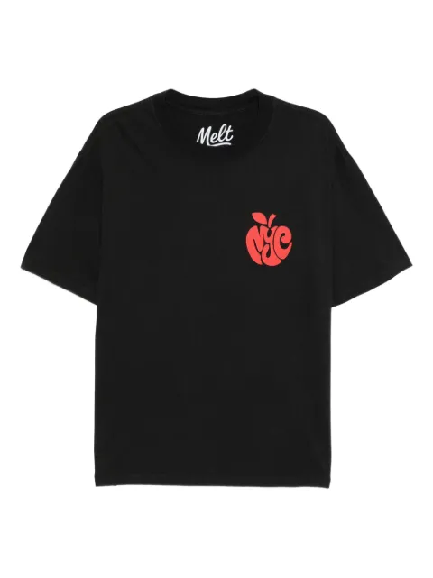 Melt graphic-print T-shirt Black MS5021