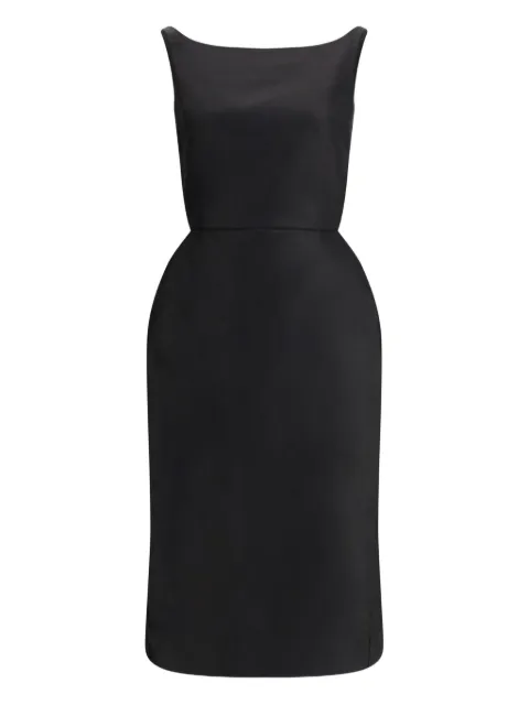 Magda Butrym midi square neck dress Black 125725