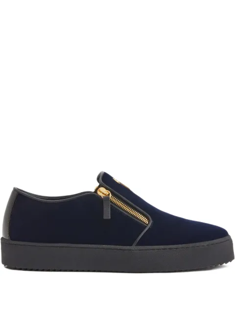 Giuseppe Zanotti Gz-kobe signature-detail zipped slip-ons Blue RU50039003