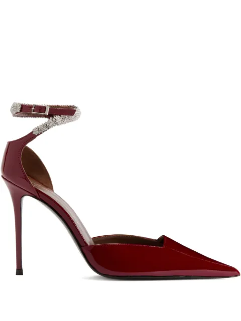 Giuseppe Zanotti 105mm Elenie crystal-embellished pumps Red I560012002