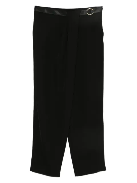Babylone Paris Eureka ring-detail trousers Black ED0076NERO
